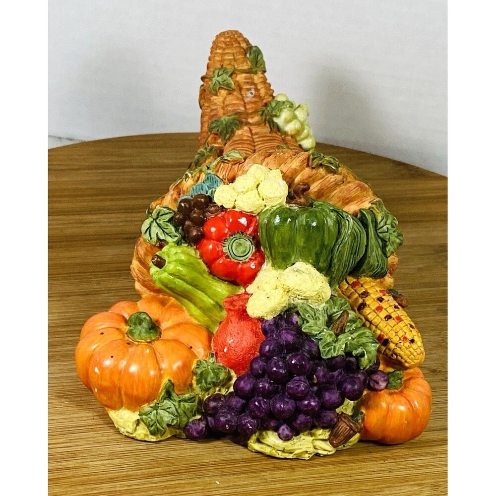 Michaels Harvest Cornucopia Resin Thanksgiving Table Centerpiece Multicolor 2538